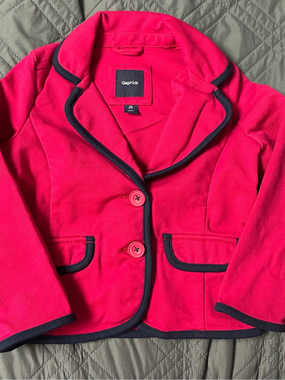 GAP Hot Pink Blazer with Navy Trim for Kids
